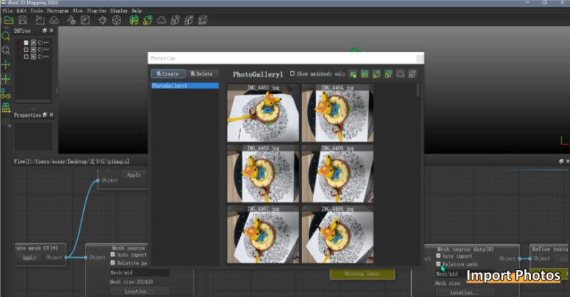 import pictures - 3D Mapping Solution