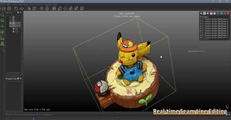 real-time seam line editing - 3D Mapping Solution