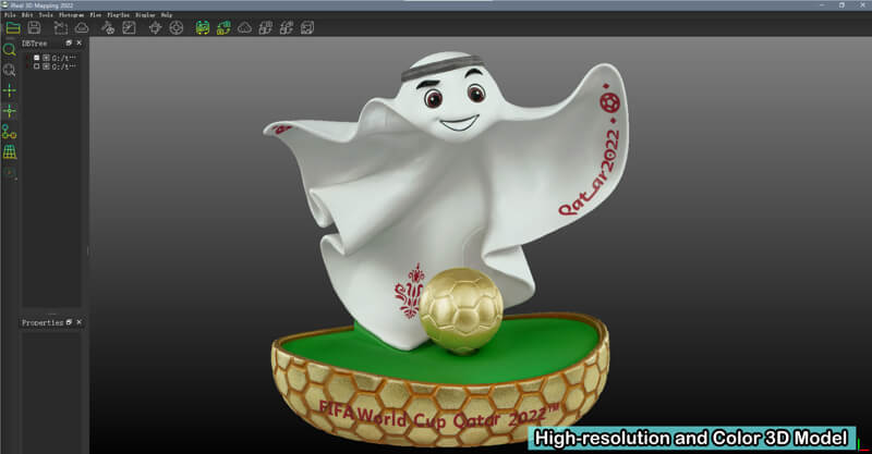 high quality 3d color model