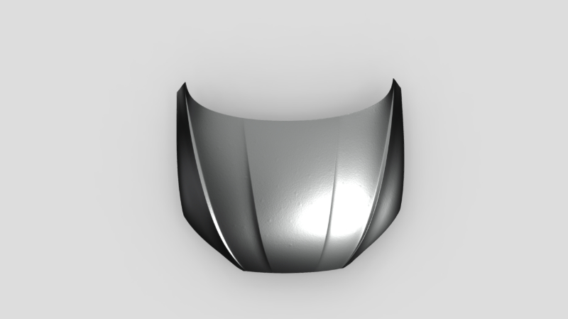 3D model of the engine hood