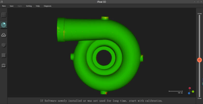 3D scan data of the volute