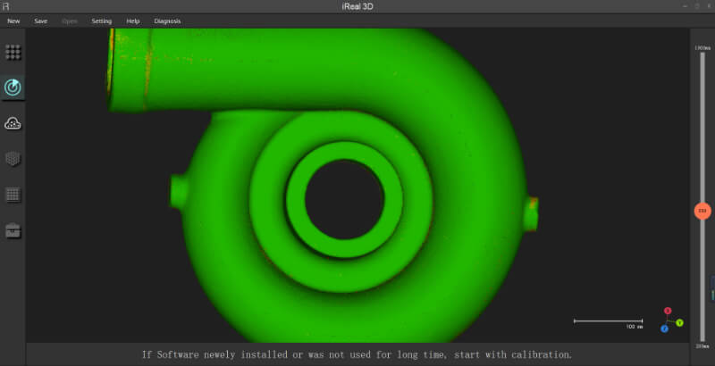 3D scan data of the volute