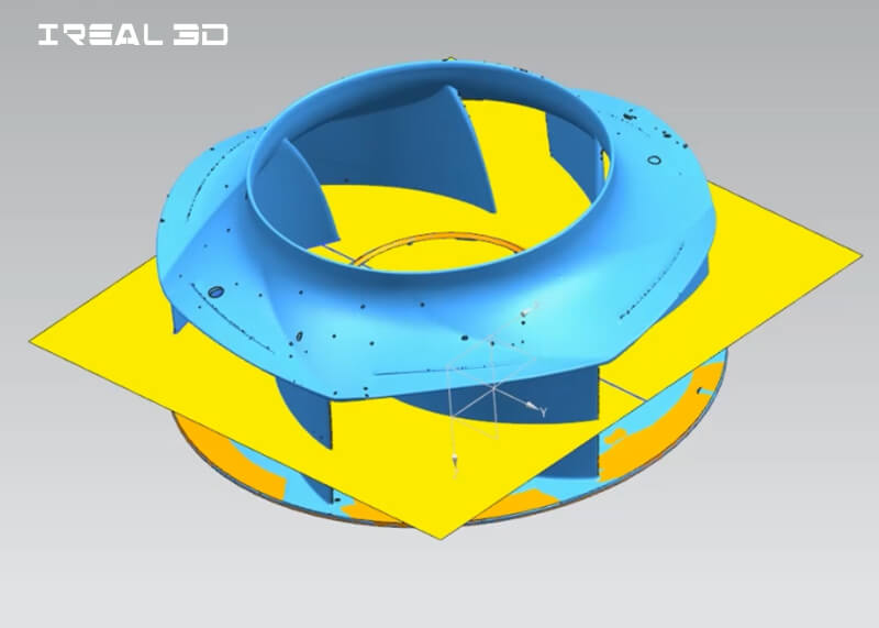 The process of reverse engineering an impeller