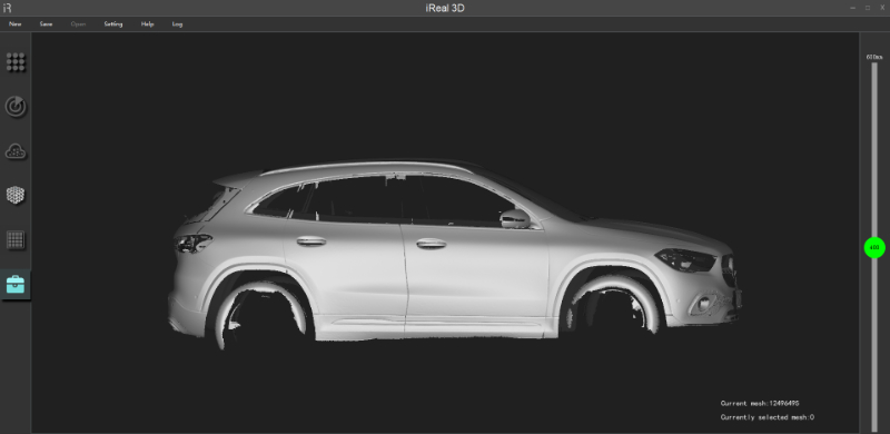 3D scanning a vehicle with iReal 2E