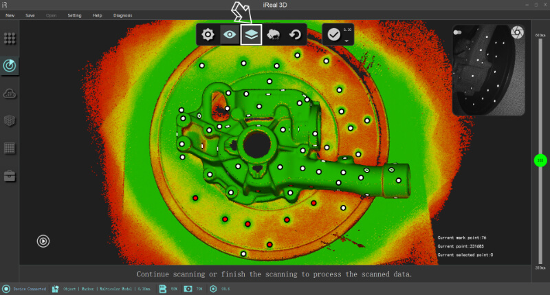 3D scanning process