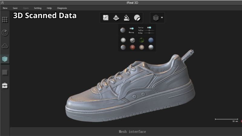 choose matcap for white trainer - 3D Mapping Solution