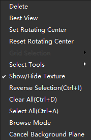 Right-click Menu