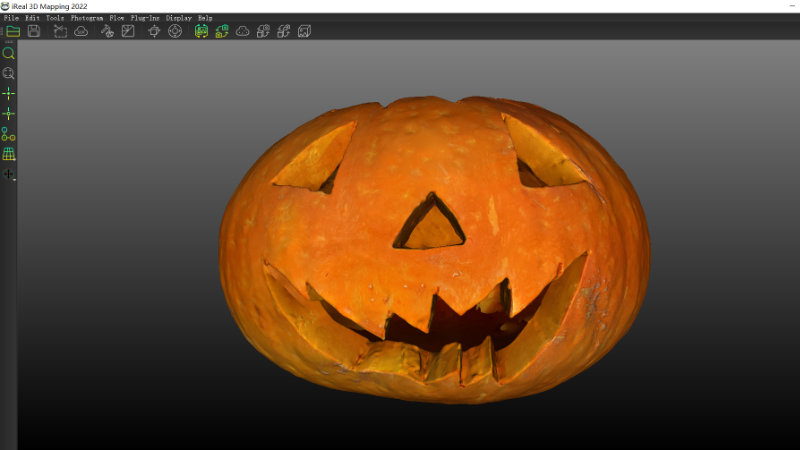 3d scanned pumpkin - ireal 3d mapping