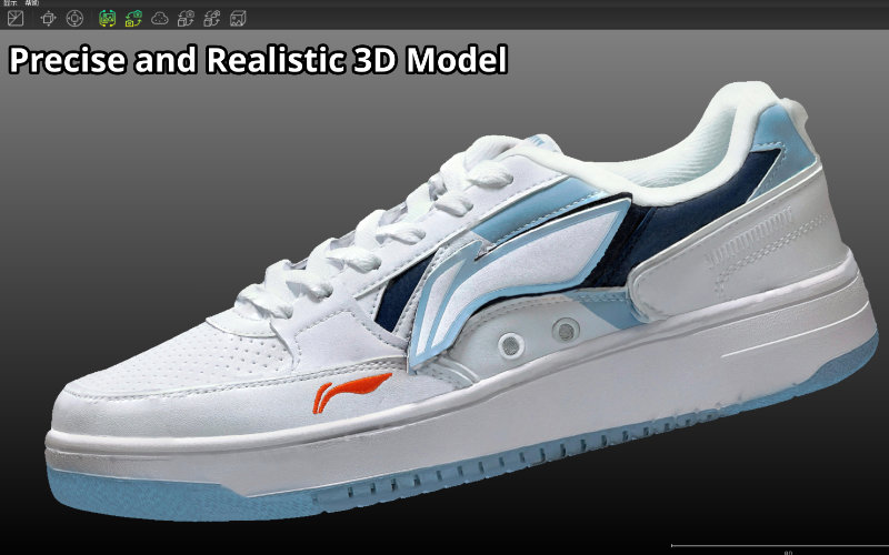 How to get a 3D white sneaker with 3DeVOK mapping software?