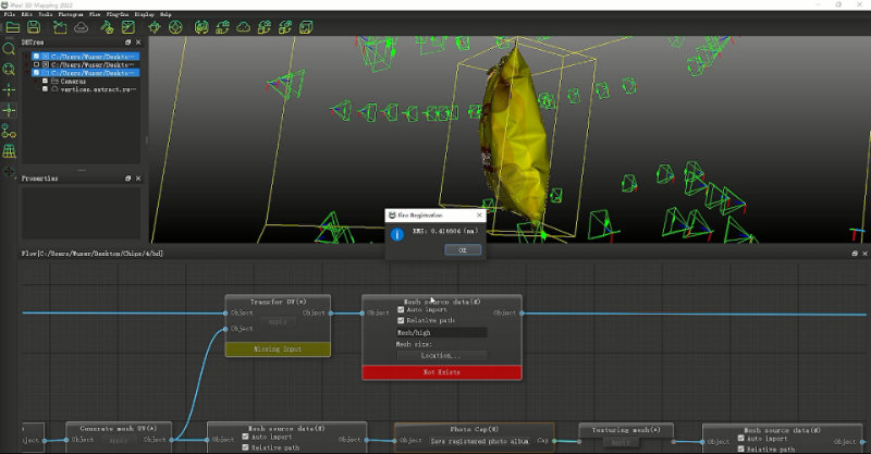 fine registration - 3D Texture Mapping Solution