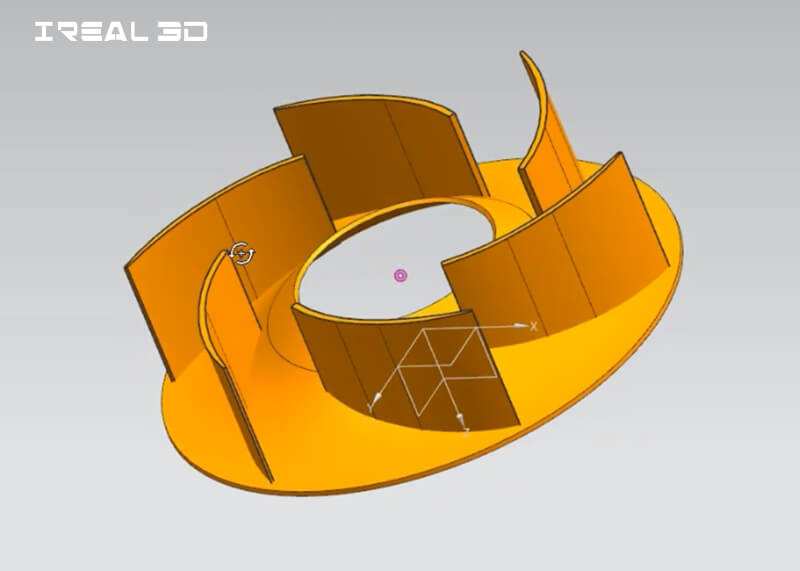 The process of reverse engineering an impeller