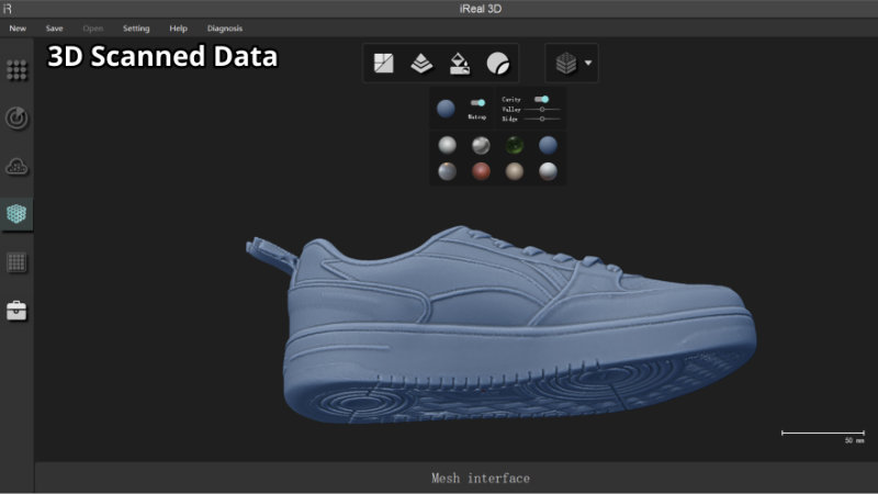 choose a matcap for white trainer - 3D Mapping Solution