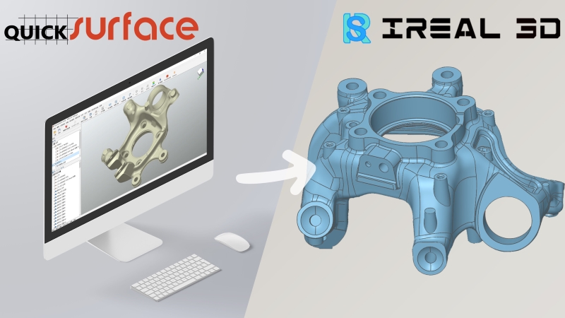 ireal m3 quicksurface 3d reverse engineering solution