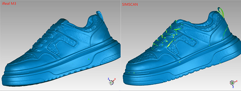 scanning data comparison in geomagic wrap