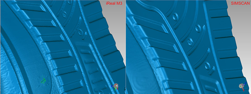 scanning data comparison in geomagic wrap