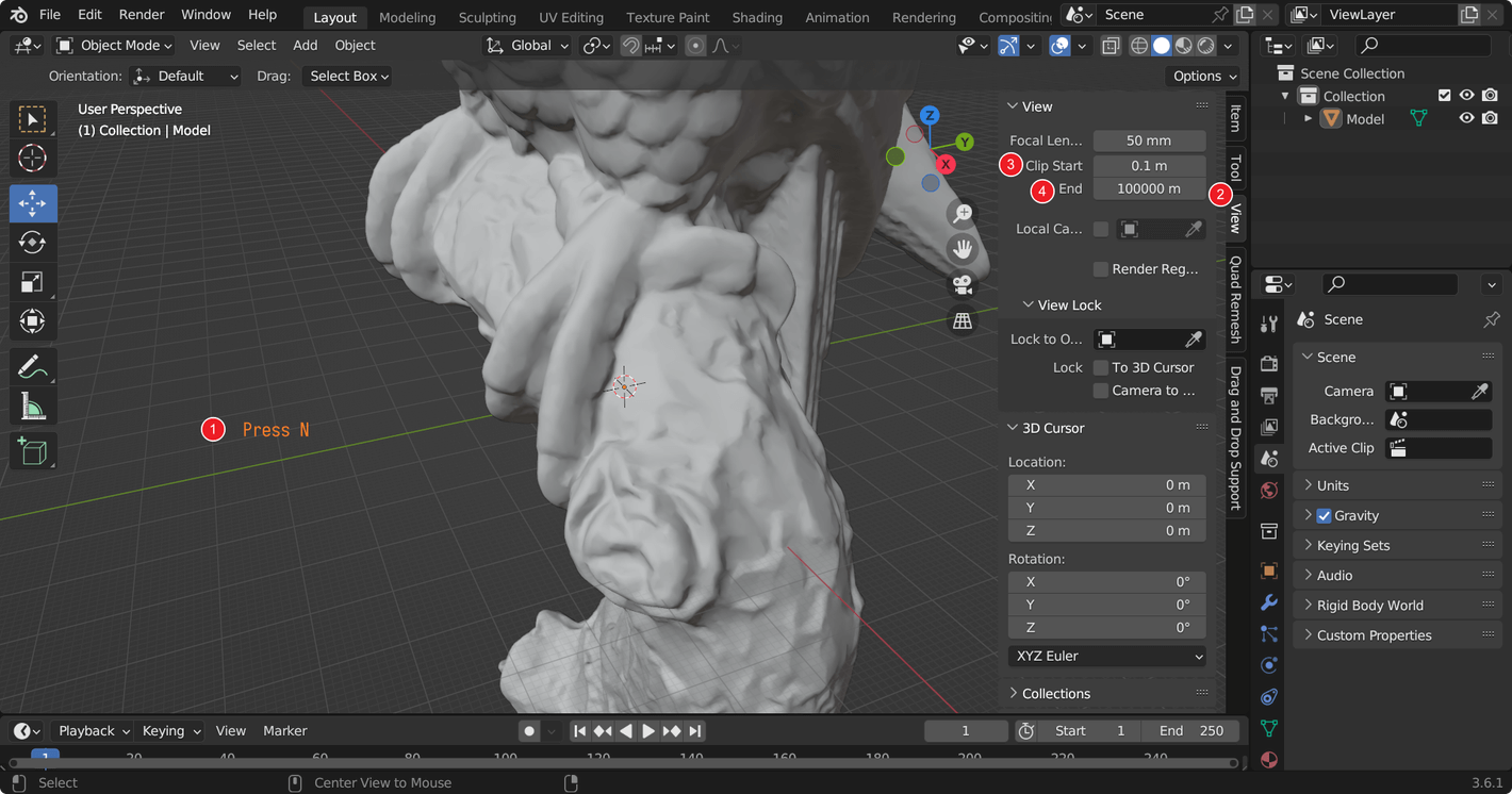 Importing Models into Blender-e