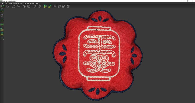 3D Model Completion Display of Qing Embroidery