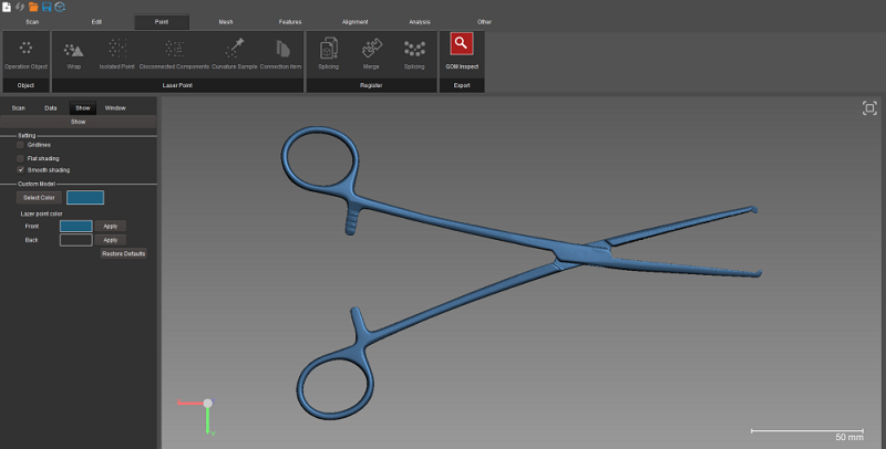 Surgical Scissors 3D Scan Data