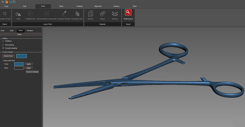 Surgical Scissors 3D Scan Data.