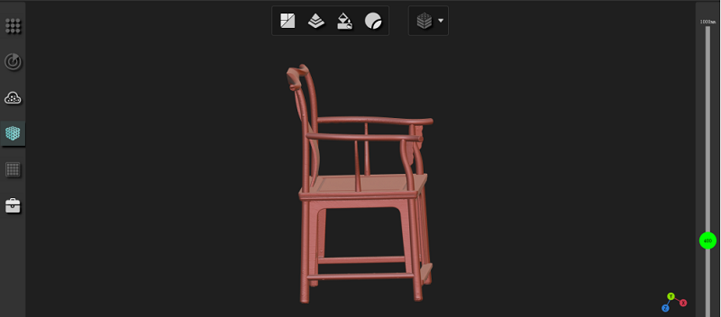 3D scanning data of chair