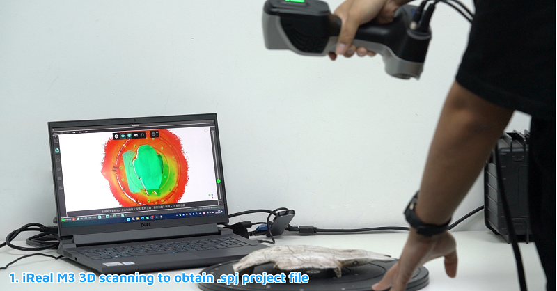 iReal M3 3D scanning to obtain .spj project file