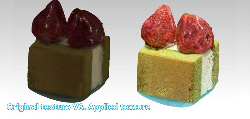 original texture VS. applied texture