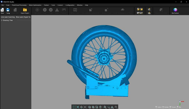 Car Tire 3D Scanning Data