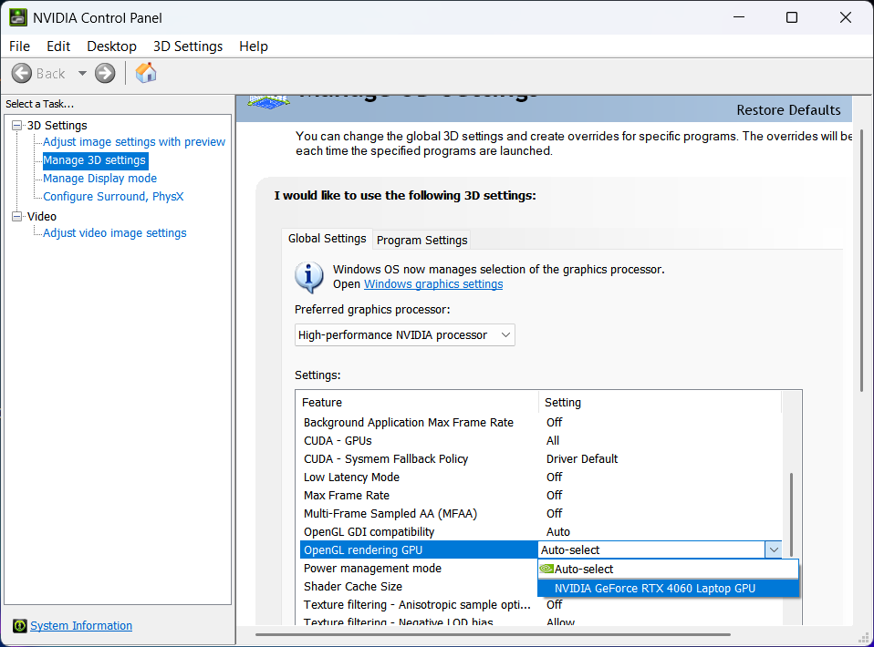 What are the configuration requirements or recommended settings for computers equipped with NVIDIA RTX 50 series graphics cards when using 3DeVOK Studio software