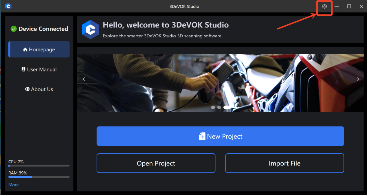 Launch 3DeVOK Studio